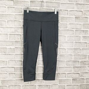 Lululemon Women's Crop Leggings mesh ankle Gray size 6